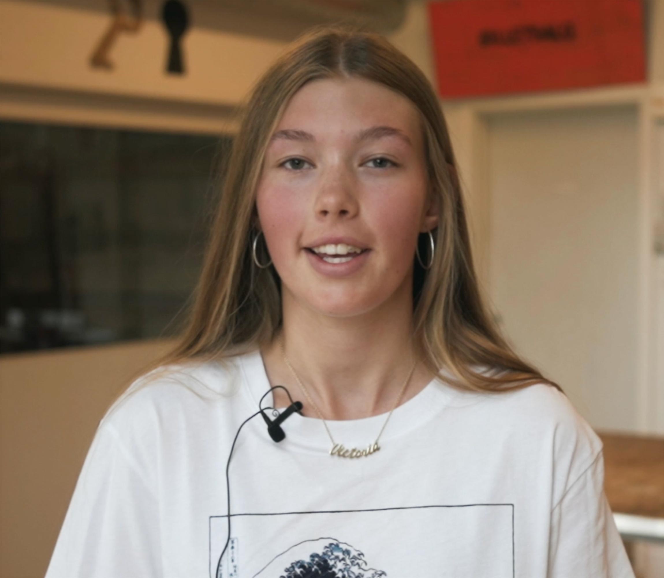 Victoria fortæller om ridning og livet på Fjordvang Efterskole