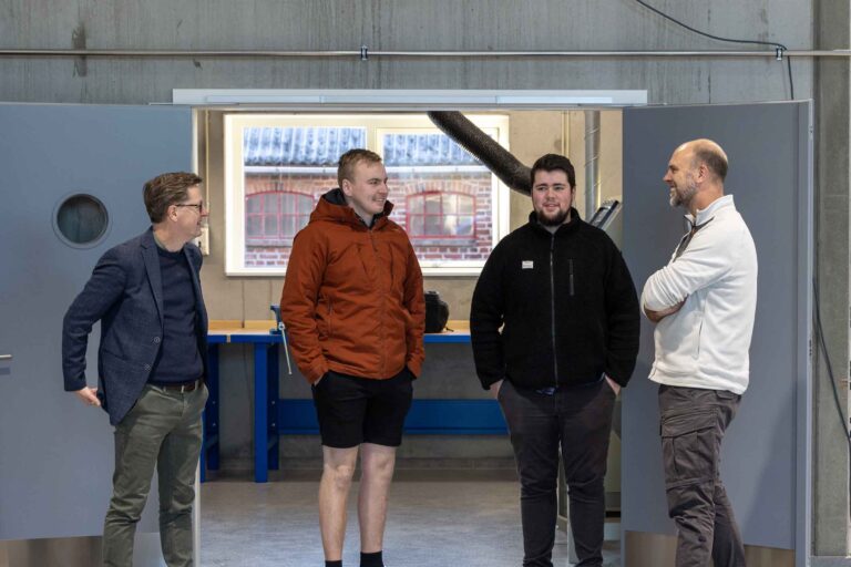Eleverne på Fjordvang Efterskole glæder sig til sjove og lærerige oplevelser i det nye teknologihus